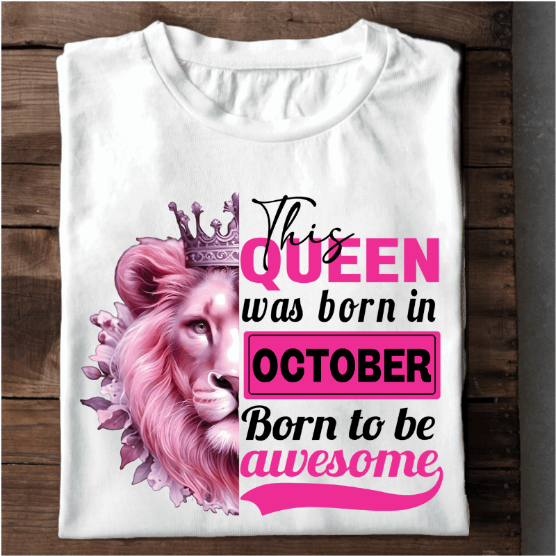 044 - OCTOBER BORN TO BE AWESOME