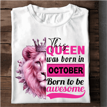 044 - OCTOBER BORN TO BE AWESOME